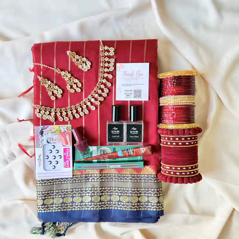 2 Customized Kashmiri Churi Sets Necklace Set & 2 Perfumes